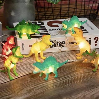 Batteridrevet lyskæde med dinosaurer - 3 m 20 lys